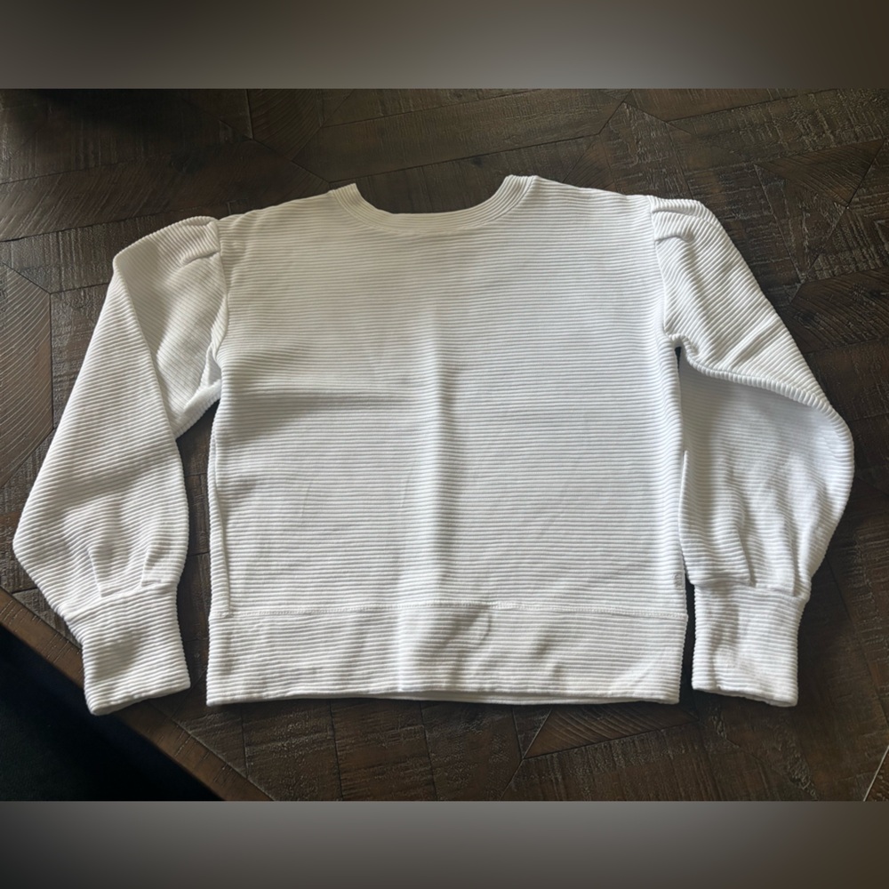 Albion Fit White Ribbed Top